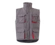 Unisex multi-pocket work vest, polyester, 120 g/m2,  colour red