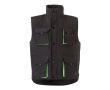 Unisex multi-pocket work vest, polyester, 120 g/m2,  colour forest green
