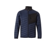 Padded jacket with elastic fabric in multiple areas, 265 g/m2, colour blue