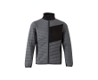 Padded jacket with elastic fabric in multiple areas, 265 g/m2, colour grey