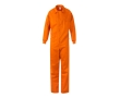 Work overalls, cotton and polyester, with zip, 200 g/m2, colour orange