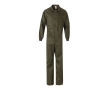 Work overalls, cotton and polyester, with zip, 200 g/m2, colour military green