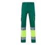 High-visibility cotton-polyester work trousers – 240 g/m2 colour green