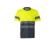 Extra-large work T-shirt, reflective, polyester, 140 g/m2,  colour grey