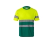 Extra-large work T-shirt, reflective, polyester, 140 g/m2,  colour green