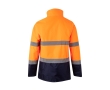 Two-tone polyester work parka with coating – 190 g/m2  colour orange