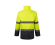 Extra-large reflective polyester work parka, 190 g/m2,  colour grey