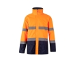 Extra-large high-visibility polyester work parka – 190 g/m2  colour orange