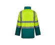 4-in-1 extra-large polyester work parka, 180 g/m2, colour green