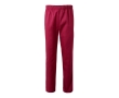 Unisex trousers, cotton, polyester, elastic waistband, 190 g/m2, colour burgundy