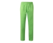 Unisex trousers, cotton, polyester, elastic waistband, 190 g/m2, colour lime