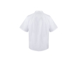 Short-sleeved chef's jacket, polyester and cotton, 110 g/m2, colour white