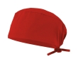 Healthcare twill cap, polyester and cotton, 190 g/m2 colour red