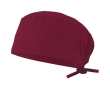 Healthcare twill cap, polyester and cotton, 190 g/m2 colour burgundy