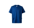 Short-sleeved twill tunic, polyester and cotton, 190 g/m2, colour royal blue
