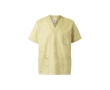 Short-sleeved twill tunic, polyester and cotton, 190 g/m2, colour ivory