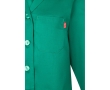 Long-sleeved work coat, polyester and cotton, 175 g/m2, colour green