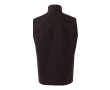 Softshell work vest with fleece lining, polyester, 280 g/m2, colour black