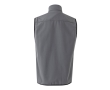 Softshell work vest with fleece lining, polyester, 280 g/m2, colour grey