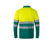 Extra-large piqué polo shirt, cotton and polyester, 150 g/m2,  colour green