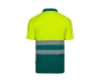 Unisex short-sleeved work polo shirt, birdseye fabric, 140 g/m2,  colour green