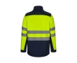 Extra-large polyester-elastane fleece softshell jacket, 280 g/m2 colour yellow