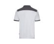 Unisex work polo shirt, short sleeves, polyester, 200 g/m2,  colour white