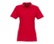Women's polo shirt made of organic cotton and recycled polyester, 220 g/m², Elevate NXT colour red