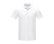 Men’s corporate organic cotton GOTS polo shirt, 180 g/m², Elevate NXT colour white