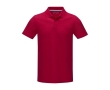 Men’s corporate organic cotton GOTS polo shirt, 180 g/m², Elevate NXT colour red