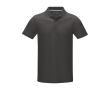 Men’s corporate organic cotton GOTS polo shirt, 180 g/m², Elevate NXT colour dark grey