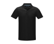 Men’s corporate organic cotton GOTS polo shirt, 180 g/m², Elevate NXT colour black