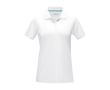 Women’s piqué organic cotton GOTS polo shirt, 180 g/m², Elevate NXT colour white