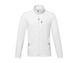 Men’s recycled polyester fleece jacket, 174 g/m², Elevate NXT colour white