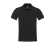 Unisex recycled cotton and polyester polo shirt, 200 g/m², Elevate NXT colour black