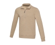 Unisex recycled sweatshirt, short zip, 280 g/m2, Elevate NXT colour ivory