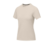 Women’s short sleeve cotton T-shirt, 160 g/m2, Elevate Life colour sand
