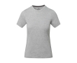 Women’s short sleeve cotton T-shirt, 160 g/m2, Elevate Life colour heather light grey
