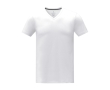 Men’s V-neck cotton t-shirt, 160 g/m², Elevate Life colour white