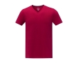 Men’s V-neck cotton t-shirt, 160 g/m², Elevate Life colour red