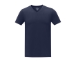 Men’s V-neck cotton t-shirt, 160 g/m², Elevate Life colour navy-blue