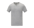 Men’s V-neck cotton t-shirt, 160 g/m², Elevate Life colour grey