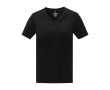 Women’s logo V-neck cotton t-shirt, 160 g/m², Elevate Life colour black