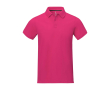 Men's short-sleeve cotton piqué polo, 200 g/m2, Elevate Life  colour fuchsia
