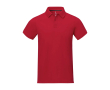 Men's short-sleeve cotton piqué polo, 200 g/m2, Elevate Life  colour red