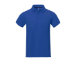 Men's short-sleeve cotton piqué polo, 200 g/m2, Elevate Life  colour blue