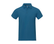 Men's short-sleeve cotton piqué polo, 200 g/m2, Elevate Life colour dark blue