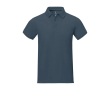 Men's short-sleeve cotton piqué polo, 200 g/m2, Elevate Life  colour cyan blue