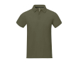 Men's short-sleeve cotton piqué polo, 200 g/m2, Elevate Life  colour olive green