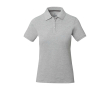 Women’s short sleeve piqué polo shirt, 200 g/m2, Elevate Life colour heather light grey